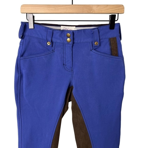 Horseware of Ireland Riding Pants Blue Brown Size 24 Horseback - Picture 2 of 6